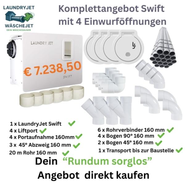 Abbildung Wäsche Jet Komplettangebot Swift mit 4 x Liftport Abbildung Wäsche Jet Komplettangebot Swift mit 4 x Liftport